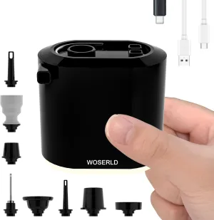 Portable Air Pump for Inflatables,Mini Wireless Rechargeable air Pump,Inflatable/Vacuum,Camping Light,Suitable for Camping Equipment,air Mattress Pump,Swimming Ring,Vacuum Storage Bags