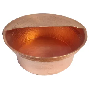 Portable Gold Copper Foot Bath Care Shower Spa Pedicure Feet Soak Wash Bowl Massage Body Health Tub Basin Cauldron Pot   Footrest