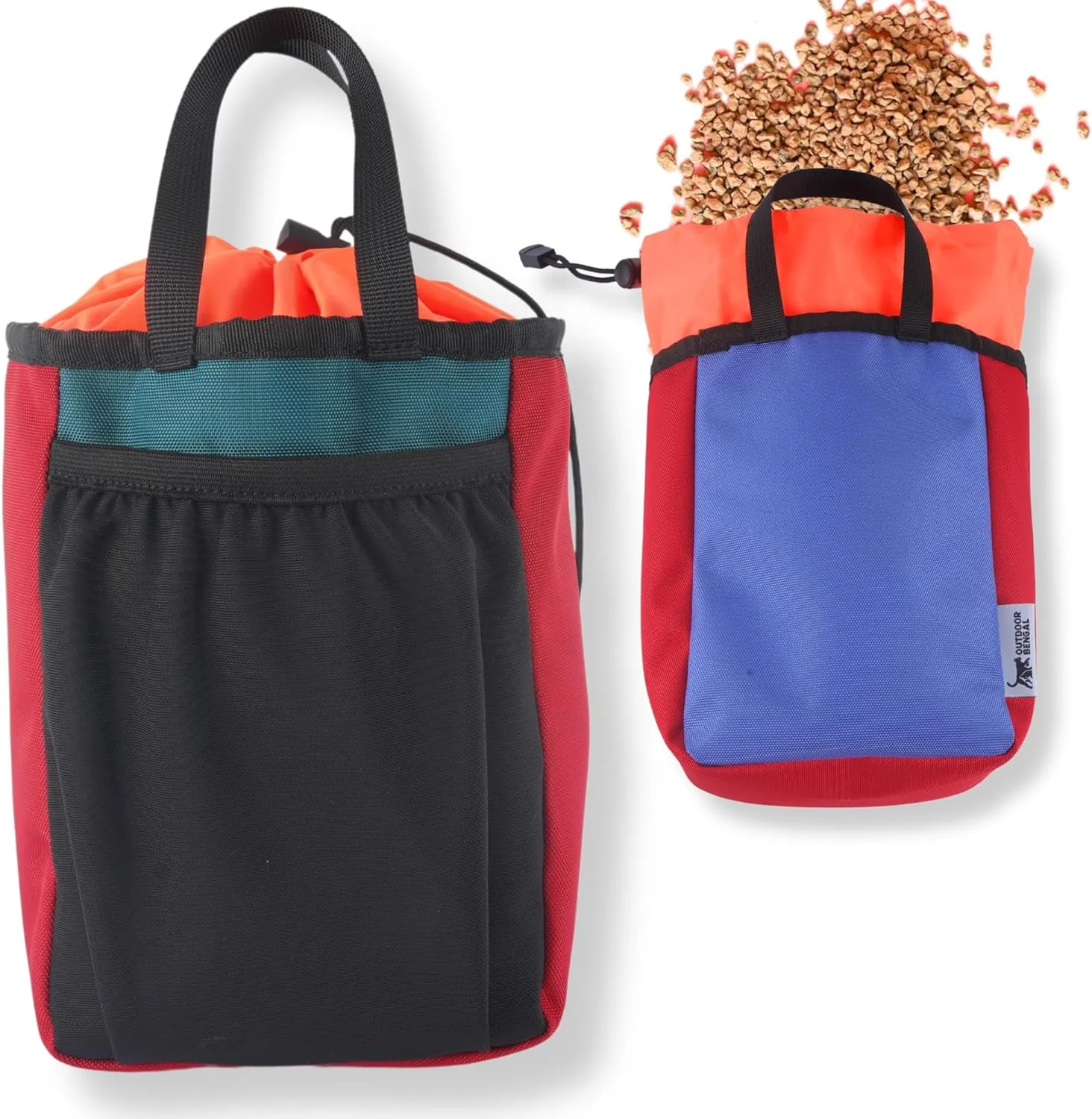 Portable Litter-Bag by OutdoorBengal, Mess Free, Leak Proof Bag with Lid for Traveling with Cats, Emergency Evacuation Litter Kit (Air, Car, Van, Camping, Plane and Hotel Traveling with Your Kitty)