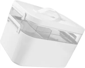 Portable Multi Medicine Storage Box Lightweight First Aid Kit for Travel Outdoor Activities and Home Use Design with Ample Capacity for Medications
