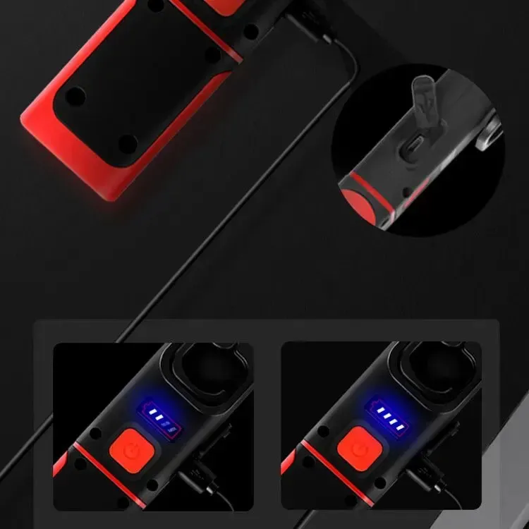 Portable USB Rechargeable Magnetic COB LED Work Light Hanging Lamp with Battery - Camping Torch