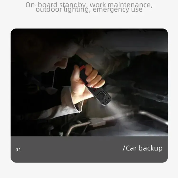 Portable USB Rechargeable Magnetic COB LED Work Light Hanging Lamp with Battery - Camping Torch