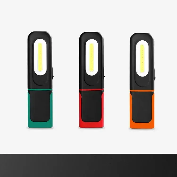 Portable USB Rechargeable Magnetic COB LED Work Light Hanging Lamp with Battery - Camping Torch