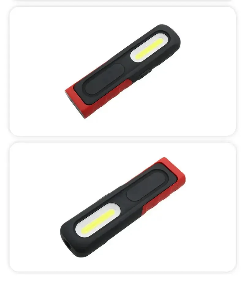 Portable USB Rechargeable Magnetic COB LED Work Light Hanging Lamp with Battery - Camping Torch