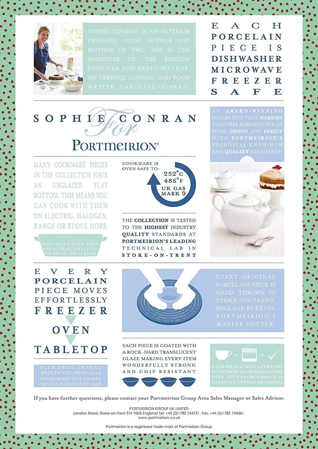 Portmeirion Sophie Conran White Large Canister | 80 Ounce Food Storage Container with Lid | Porcelain Canister for Pantry, Home, and Kitchen Countertop