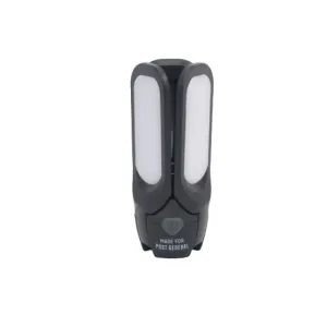 Post General Tri-Panel Solar Charged LED Light - Black