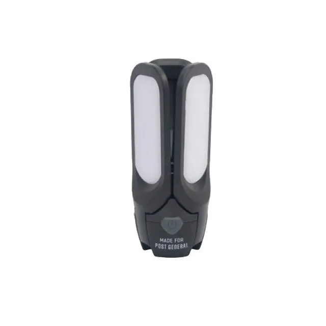 Post General Tri-Panel Solar Charged LED Light - Black