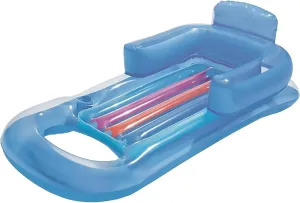 Premium Recliner Pool Lounger Float,Tanning Pool Float with Backrest and Cup Holder,Inflatable Pool Floats Adult with Fast Inflation,Swimming Mattress for Summer,Beach,Swimming Pool