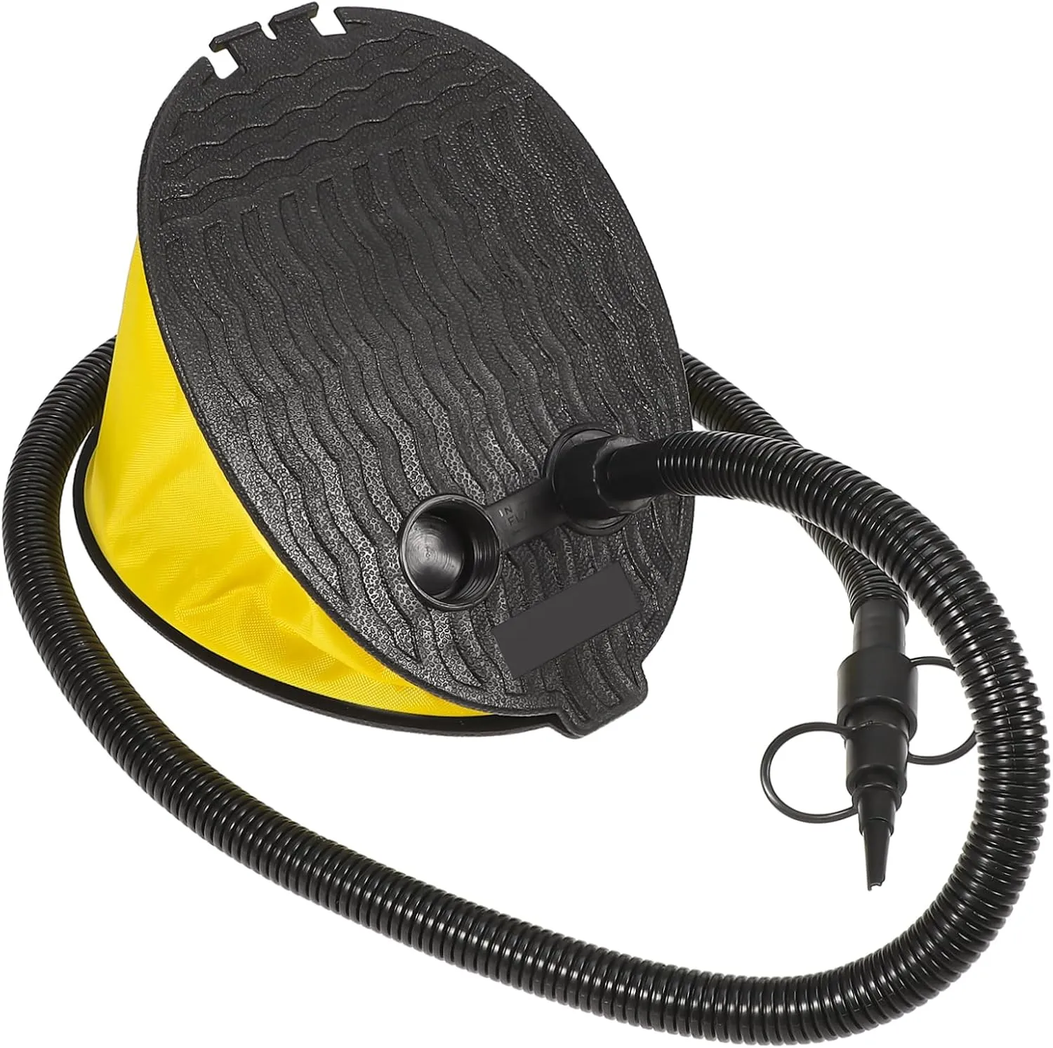 PRETYZOOM Bellow Foot Pump Inflator for Camping Outdoor Use Collapsible Foot Air Pump with Adapters for Inflating Air Mattresses Sleeping Pads Yoga Balls Easy to Carry