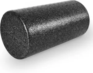 ProsourceFit High Density Foam Rollers 12 - inches long, Firm Full Body Athletic Massager for Back Stretching, Yoga, Pilates, Post Workout Trigger Point Release, Black