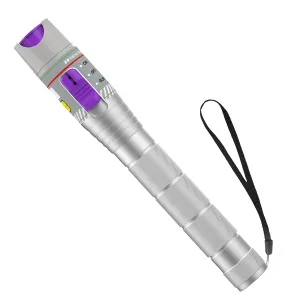 Purple 80KM Visual Fault Locator for Fiber Optic Cables, VFL Supports FC/ST/SC Interfaces, Long-Range Fault Finder, Fiber Light Pen Tester, High-Precision OTDR Mapping Tool for FTTH, Telecom