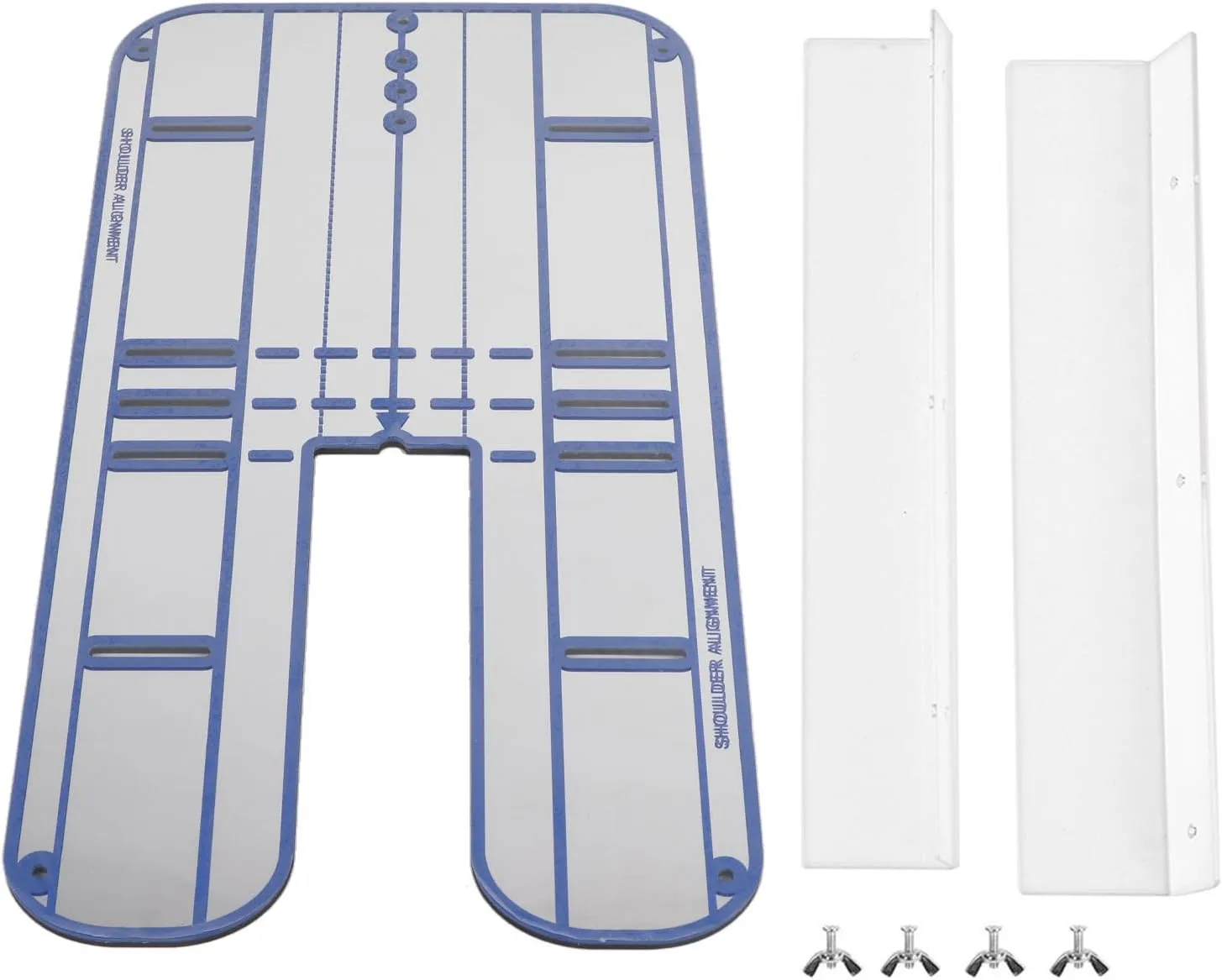 Putting Trainer Mirror Practice Aid, Reflective Shatterproof Ball Slot Line Alignment Indoor Outdoor Use