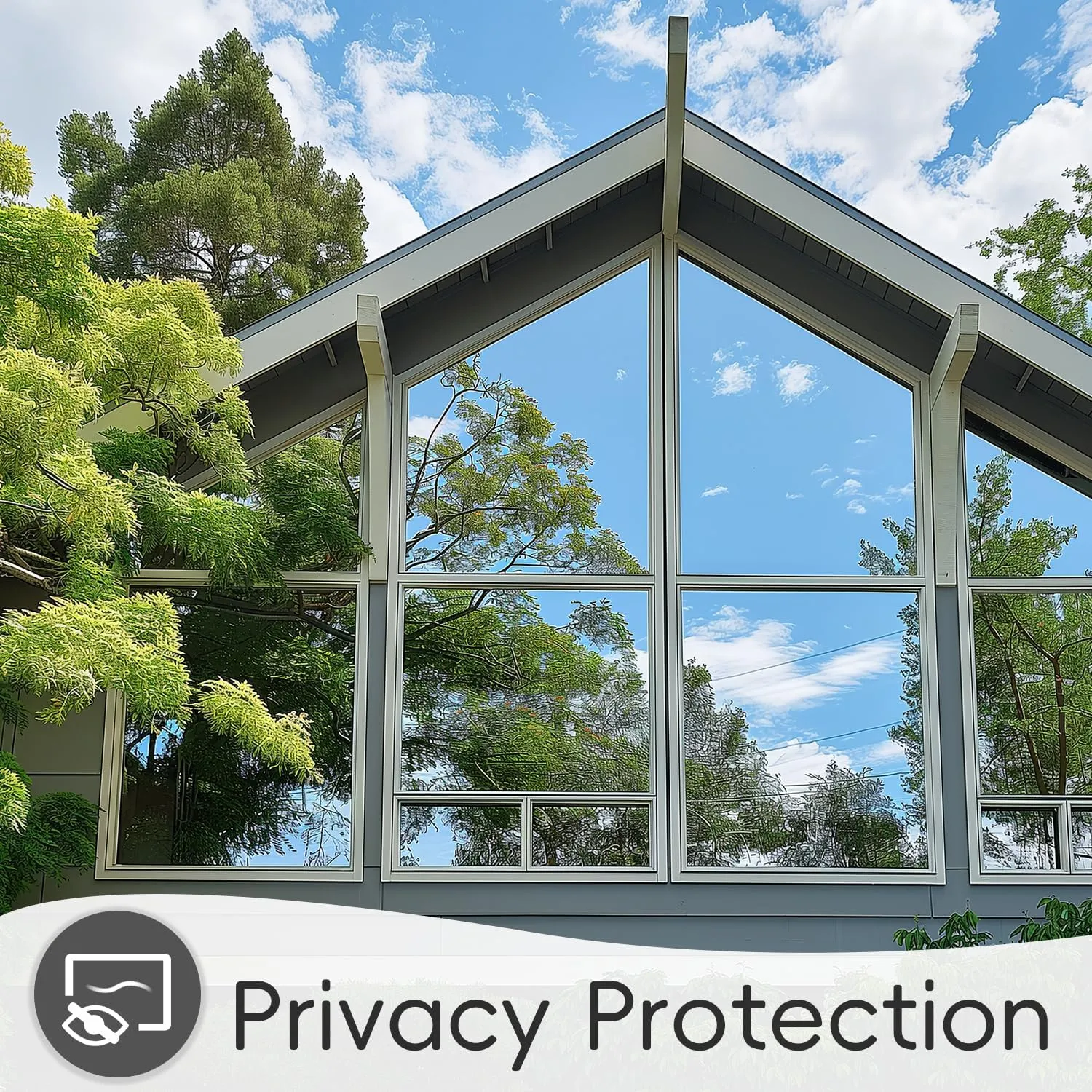 Qualsen One Way Window Film Privacy See Out Not in, Heat Blocker Window Tint for Home, Reflective Mirror Window Film Anti-UV Static Cling Sun Blocking Window Covering（Black-Silver, 23.6 x 78.7in）