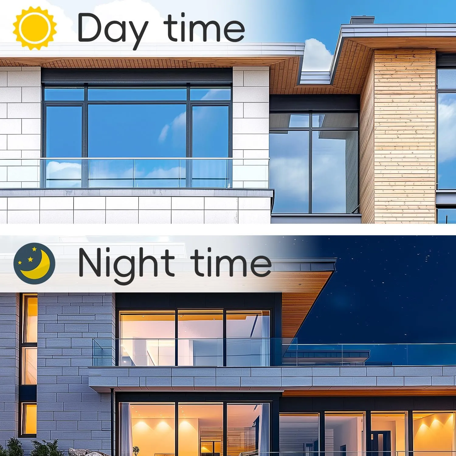 Qualsen One Way Window Film Privacy See Out Not in, Heat Blocker Window Tint for Home, Reflective Mirror Window Film Anti-UV Static Cling Sun Blocking Window Covering（Black-Silver, 23.6 x 78.7in）