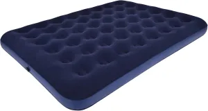 Queen Camping Air Mattress Inflatable Air Bed with Flocked Top