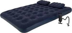 Queen Size Air Mattress for Inflatable Portable Navy Blow Up Mattresses with Flocked top Foldable Air Bed for Tent Camping Home Travel Backpacking