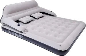 Queen Size Inflatable Air Mattress Sofa Bed for Camping with Adjustable Back Sofa（No Air Pump）