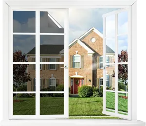 rabbitgoo Window Tint for Home One Way Privacy Window Film See Out Not In Heat UV Blocking Reflective Removable Static Cling Mirror Decorative House Glass Covering, Black Silver, 35.4 Inch X 13.1 Feet