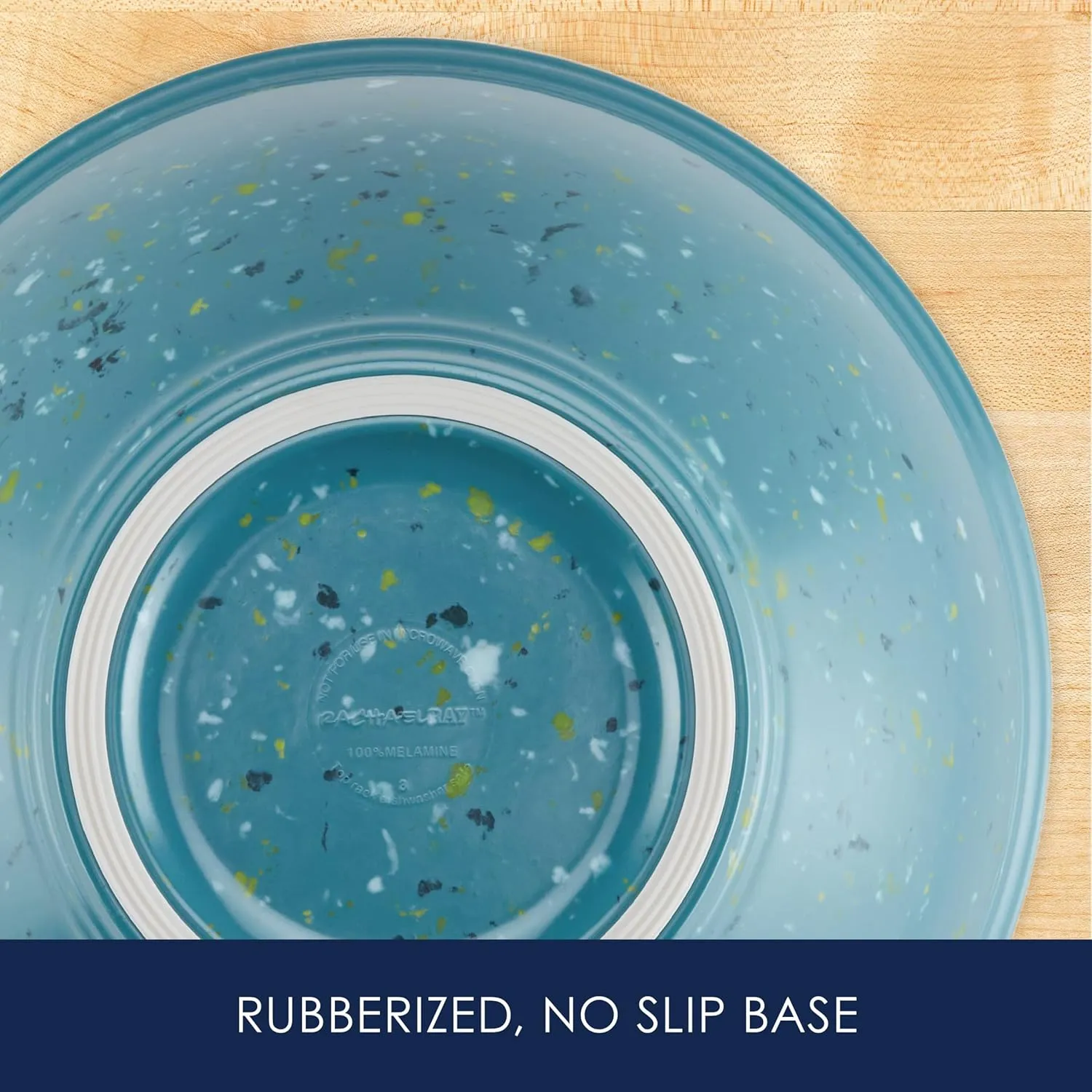 Rachael Ray Accessories Kitchen Pantryware Multi Purpose/Salad Serveware/Melamine Garbage Bowl, 4 Liters, Agave Blue