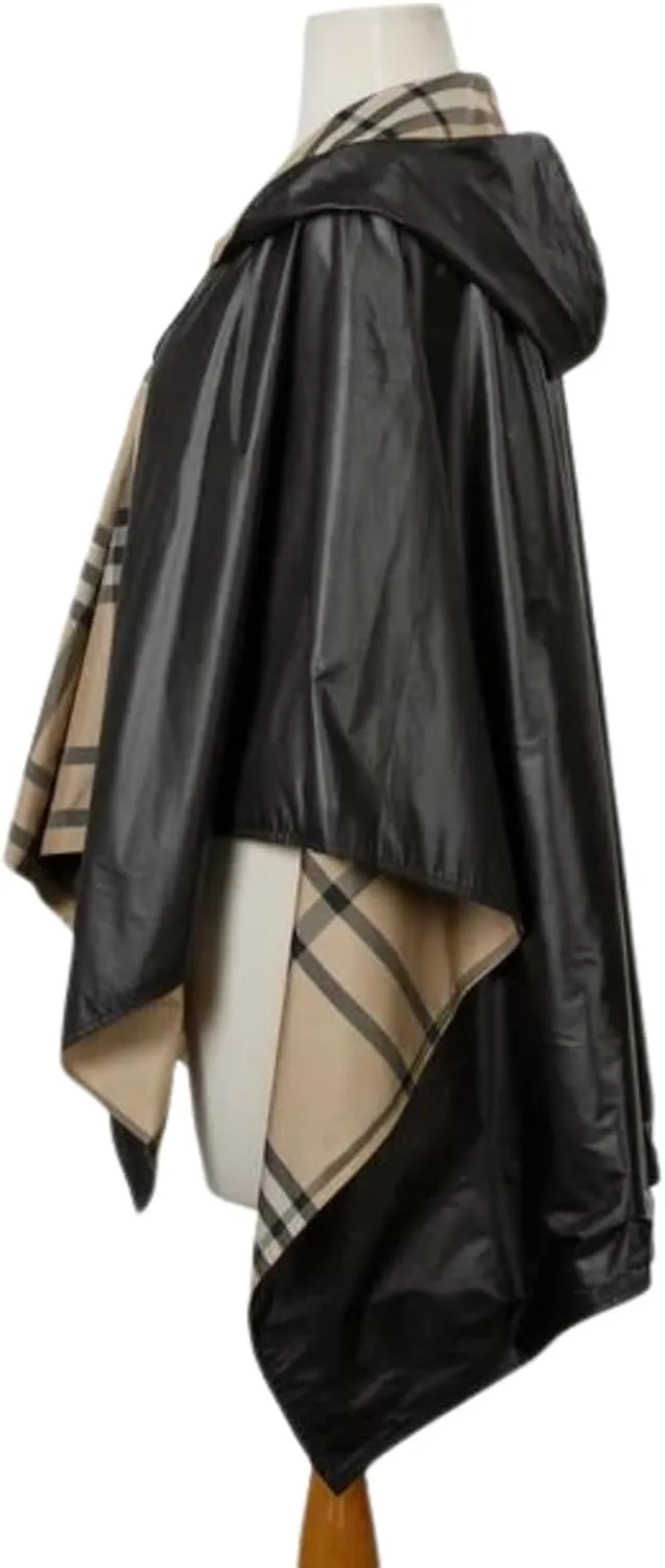 Rain Poncho Jacket Waterproof Rain Cape | One-Size Reversible Rainproof Lightweight & Fast-Drying | Hooded Wrap
