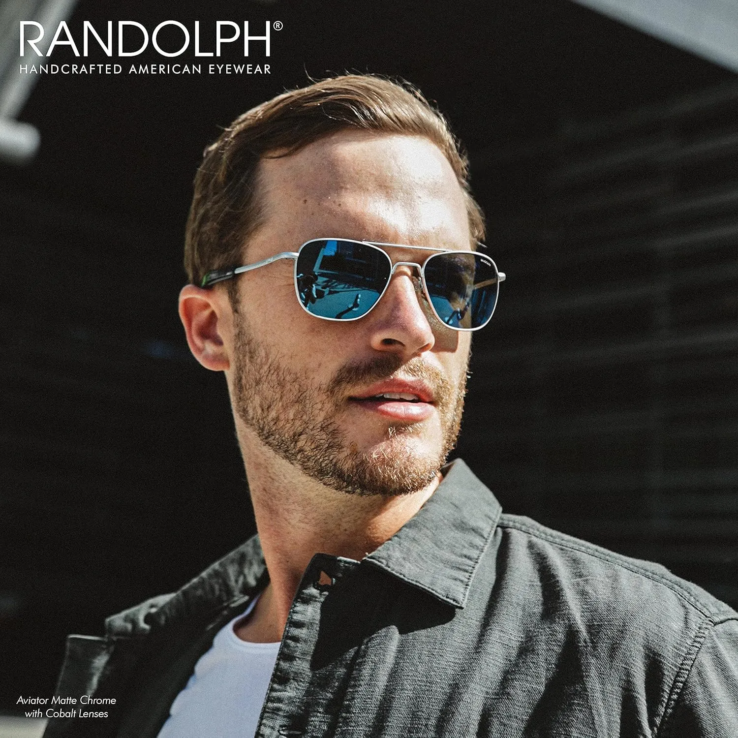 Randolph Eyewear Aviator Sunglasses for Women & Men – Non-Polarized & Polarized Lenses, Matte Chrome UV Protection Sunglasses
