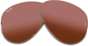Ray-Ban Original AVIATOR LARGE METAL RB3025 Replacement Lenses   BUNDLE with Designer iWear Care Kit
