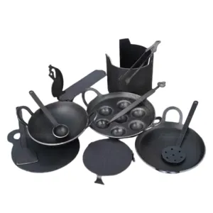 Real Cooking Miniature Kitchen Set: Mini Iron Cookwares for Pretend Play & Real Fun!