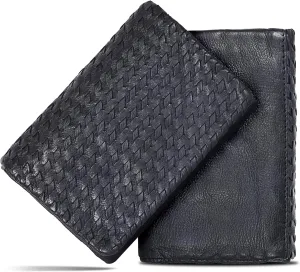 Real Leather Women Wallet Leather with RFID Blocking -Trifold Card Holder Designer Ladies Clutch with ID Window Wallets