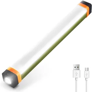 Rechargeable Magnetic Work Light, LETOUR USB Rechargeable LED Camping Light, Multifunctional Camping Flashlight, Portable Waterproof Hanging Magnetic Power Bank for Hiking, Home, Outdoor Night Fishing