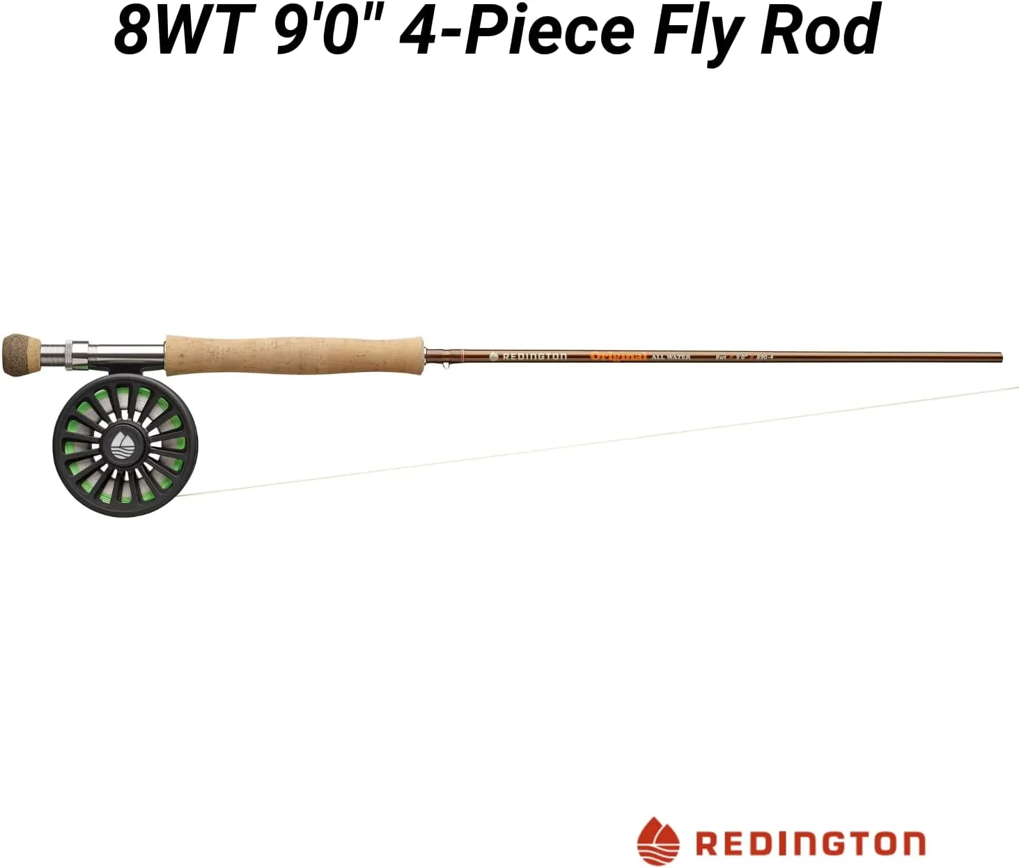 Redington Original Fly Fishing Kit, 9 Foot Rod, Crosswater Reel, Fly Line, Leader, & Carrying Case