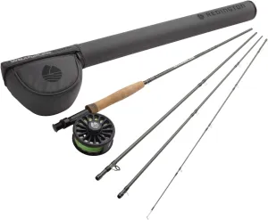 Redington Wrangler Fly Fishing Kit, Medium Fast Action Rod, Crosswater Reel, Fly Line, Leader, & Carrying Case