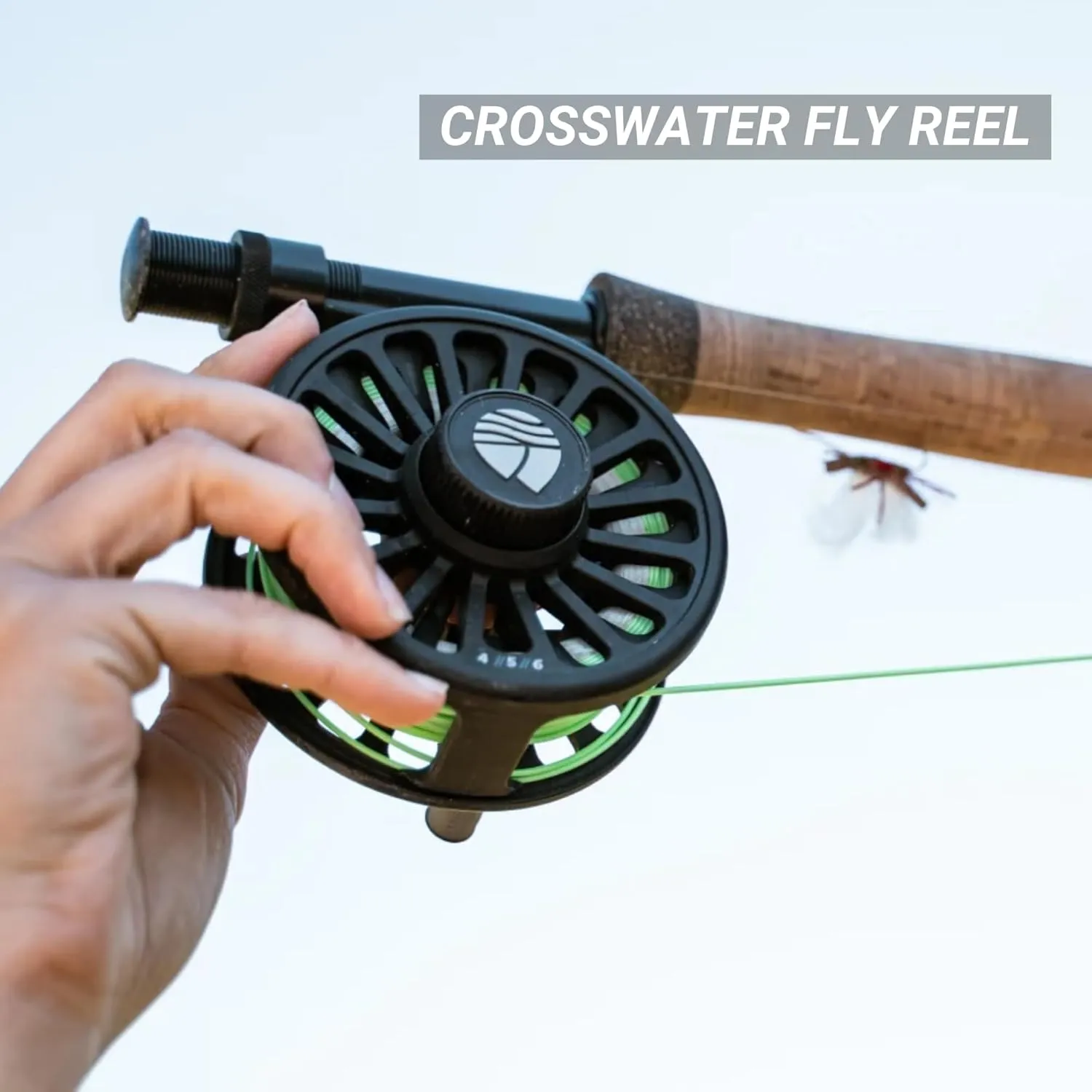 Redington Wrangler Fly Fishing Kit, Medium Fast Action Rod, Crosswater Reel, Fly Line, Leader, & Carrying Case