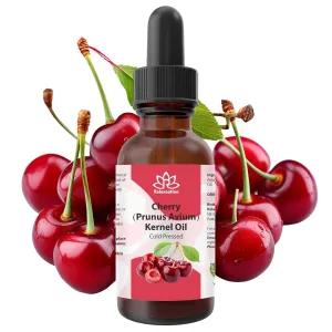 Relaxcation Cherry Kernel Oil 1 oz – Cold Pressed Natural Oil for Face, Hair, Nails & Body | Lightweight Carrier Extract for Glow, Massage, Cuticle & Scalp Care | Vegan, Hexane-Free, Travel Size