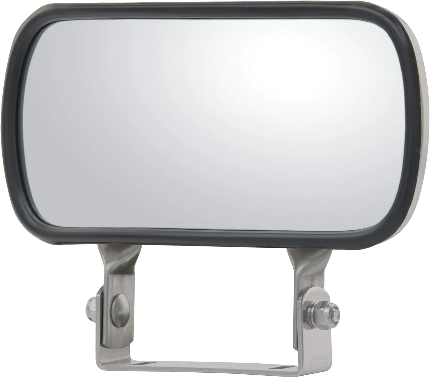Retrac 610868 8 x 4-Inch Stainless Steel Rectangular Look-Down Convex Mirror Assembly, Universal Driver or Passenger Side