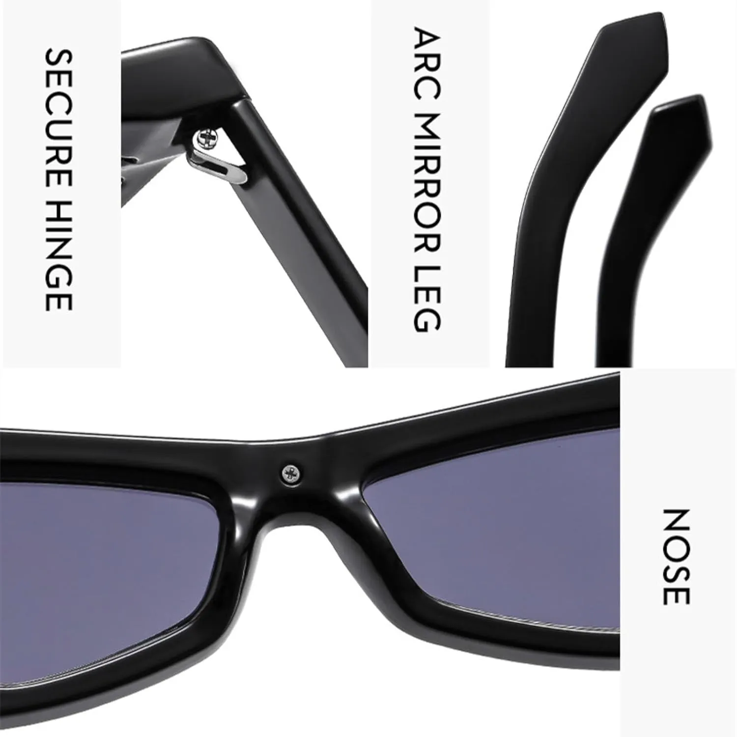Retro Small Frame Cat Eye Sunglasses Men Women Trendy Luxury Outdoors Sun Glasses Uv400