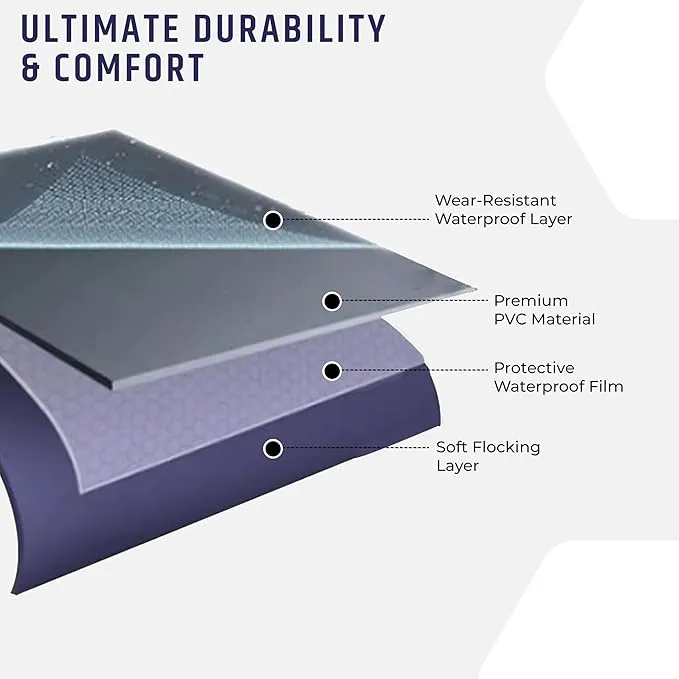 Robustt 56 Holes King Size Air Bed with Air Pump | Quick Inflatable - Blow Up Mattress Air Bed Portable Waterproof Air Mattress for Hiking, Travel, Outdoor and Home