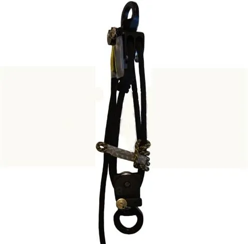 Rock Exotica Aztek Pulley & Rope Set CE/UIAA (Black)