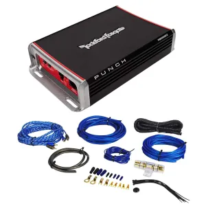 Rockford Fosgate PBR300X2 300 Watt 2-Channel Amplifier Compact Power Amp  Remote