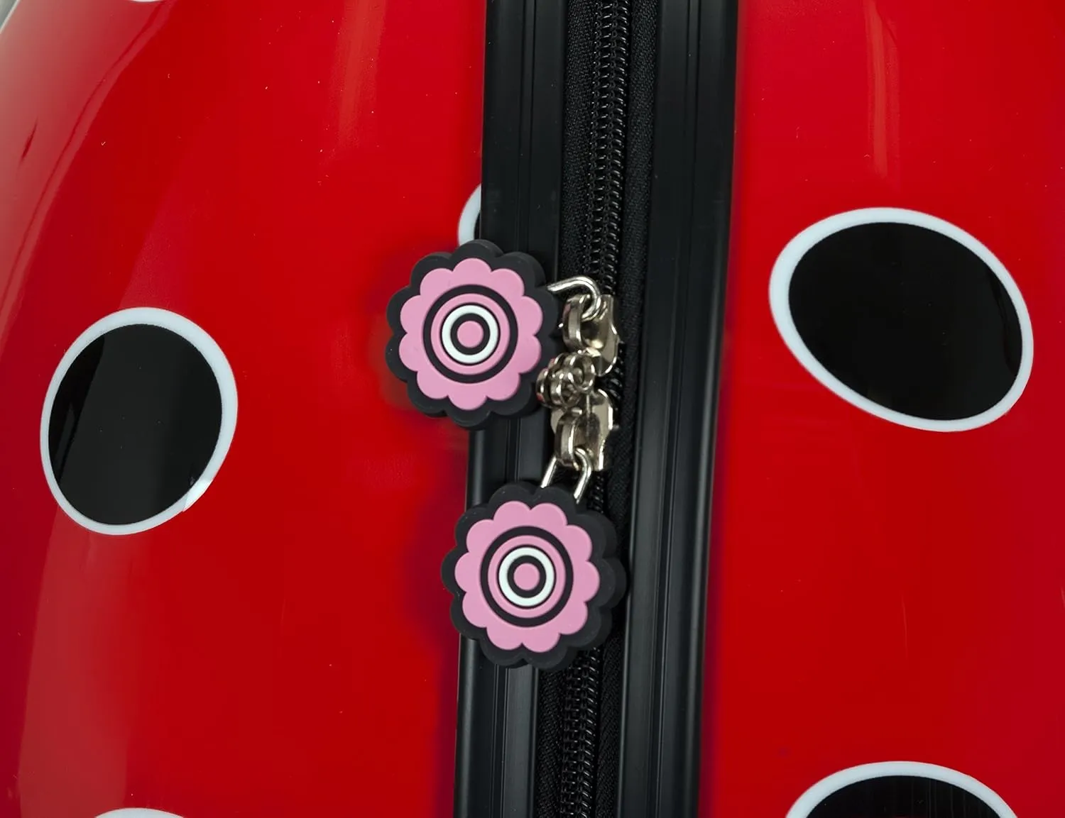 Rockland Jr. Kids' My First Hardside Spinner Luggage, Telescoping Handles, Ladybug, Carry-On 19-Inch