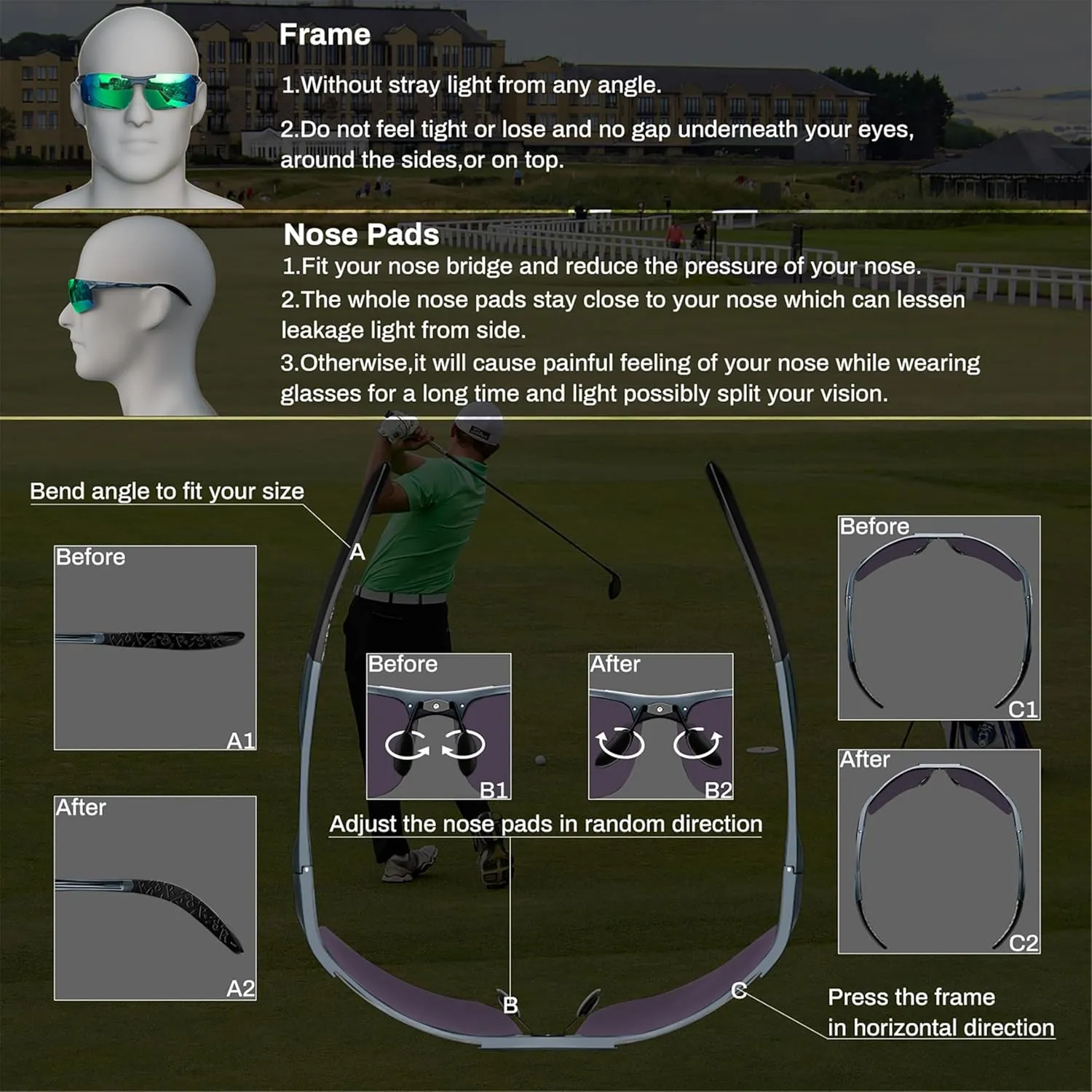 ROCKNIGHT Driving HD Polarized UV400 Protection Ultra light Al-Mg Golf Fishing Outdoor Sunglasses