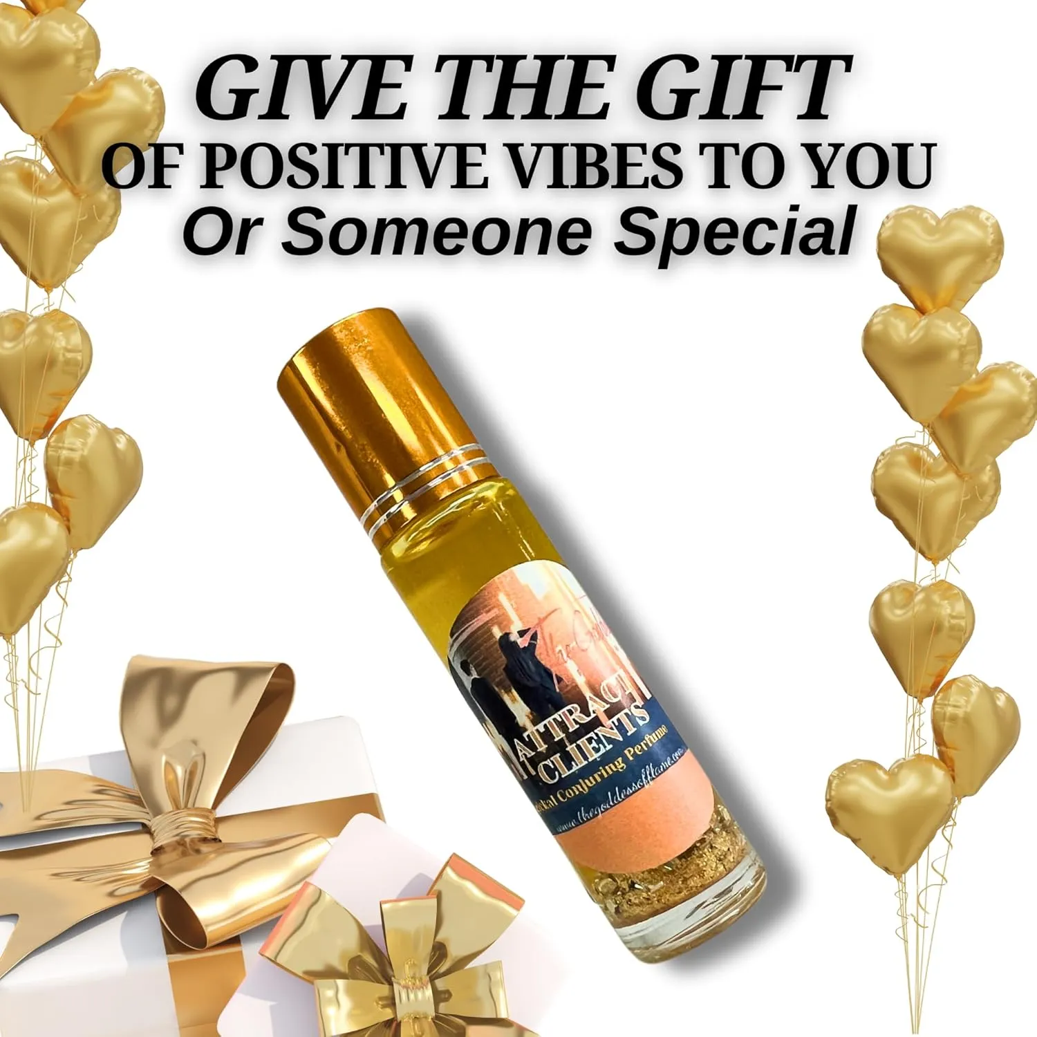 Roll-On -Pheromone Infused Essential Oil Perfume Cologne - Unisex For Men and Women - TSA Ready 10ml | Hoodoo Wicca Pagan Conjure (Attract Clients)