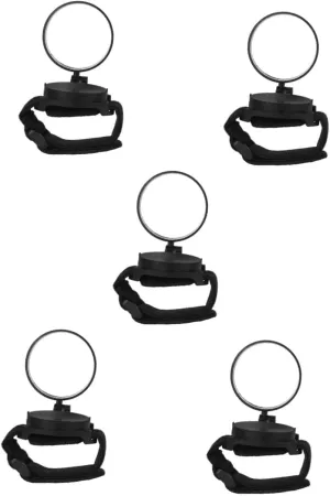 Rotatable Bike Wristband Mirror Rearview Safety Riding Accessory for Mountain and Road Biking Lightweight Durable Construction Wide View Convex Design