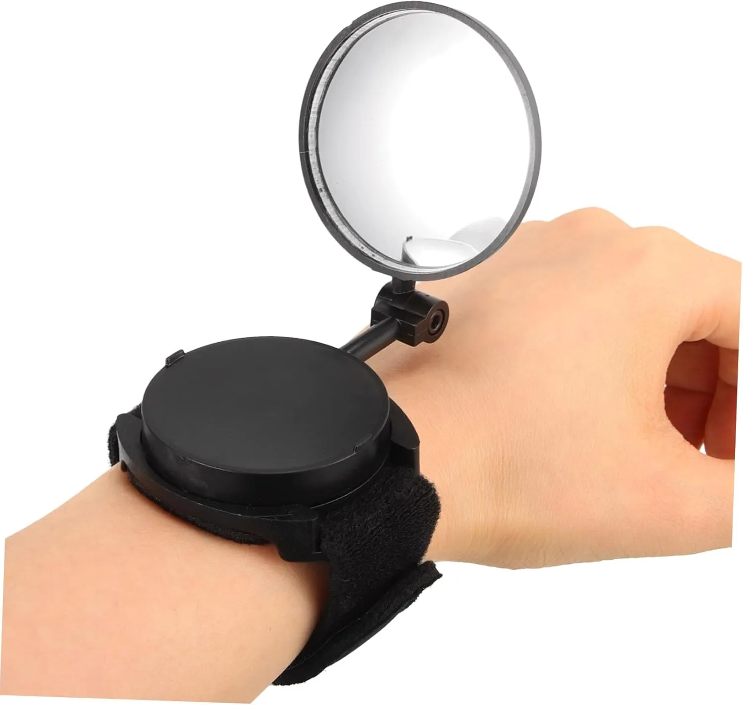 Rotatable Bike Wristband Mirror Rearview Safety Riding Accessory for Mountain and Road Biking Lightweight Durable Construction Wide View Convex Design