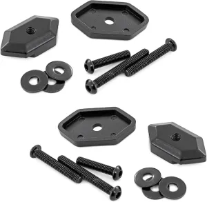Rough Country Molle Panel Cam-Plate Mounts - Aluminum Mounting Kit, 2-Pack