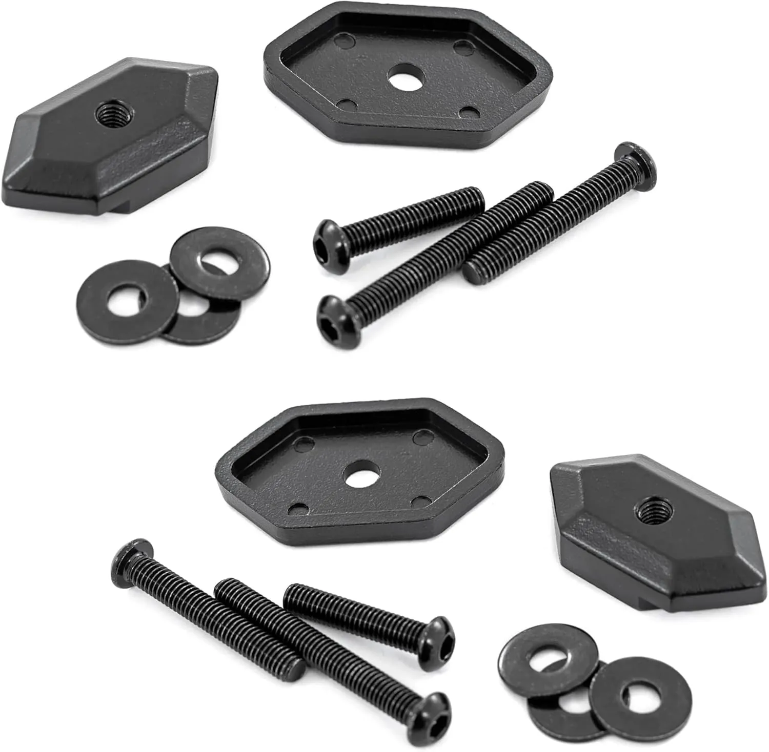 Rough Country Molle Panel Cam-Plate Mounts - Aluminum Mounting Kit, 2-Pack