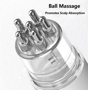 RUIWAN Scalp Applicator Comb,Scalp Massager Comb,Rolling Ball Applicator Brush,Scalp Massaging Serum Applicator, Hair Serum Applicator Suitable for Various Liquids(White)