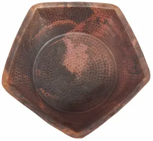 Rustic Pentagon Foot Pedicure Bowl