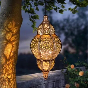 Rynx | Hanging Sun Lantern Outdoor Decor, Moroccan Sun Lamps For Outdoor Garden Decorations, Waterproof Sun Lanterns Garden Decorations For Mom, Women, Patio Furniture, Garden Ornaments
