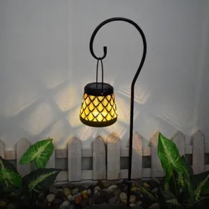 Rynx | Solar Garden Light Creative Iron Hollow Lantern Outdoor Garden Landscape Light