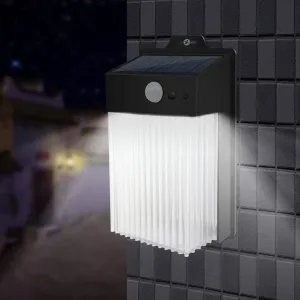 Rynx | Solar Sensor Square LED Outdoor Garden Wall Lantern Lamp